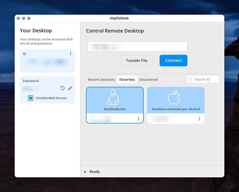 Hop To Desk Interface