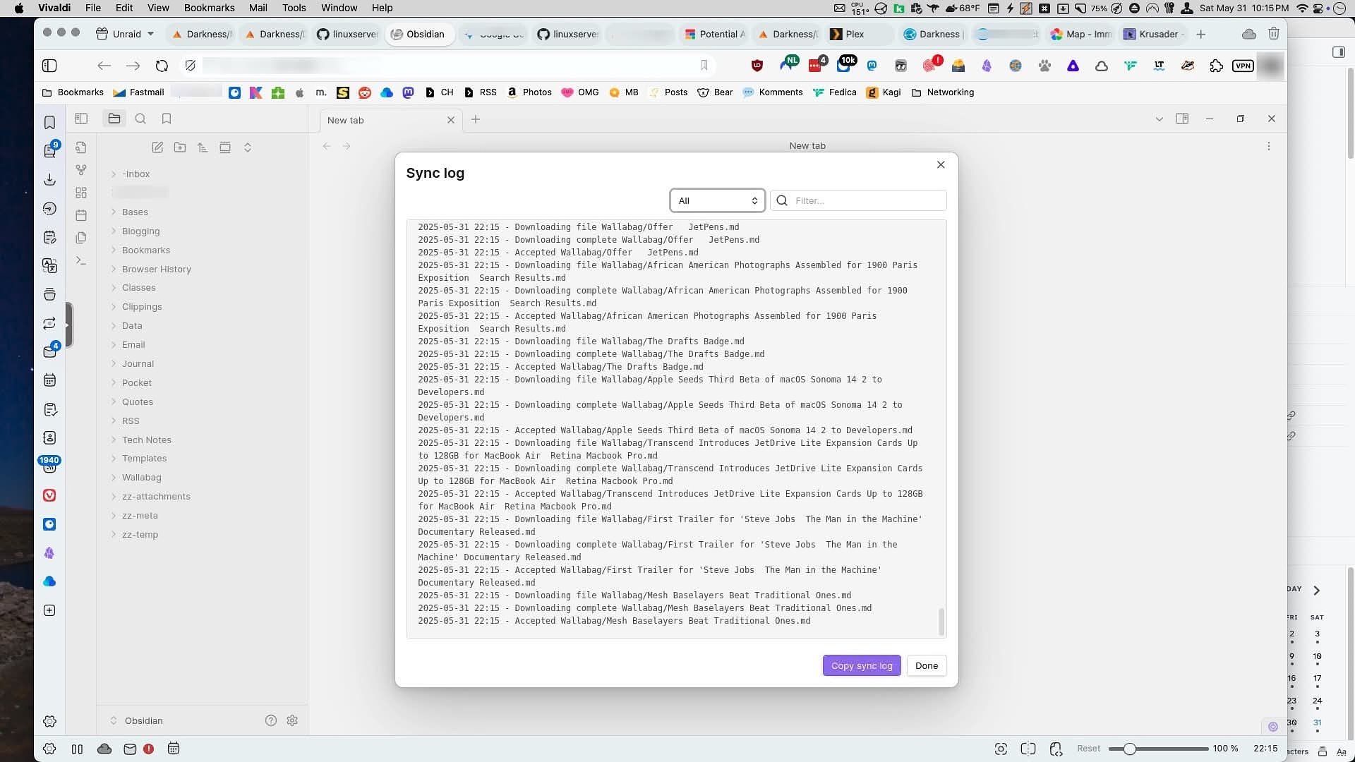 Obsidian in a browser