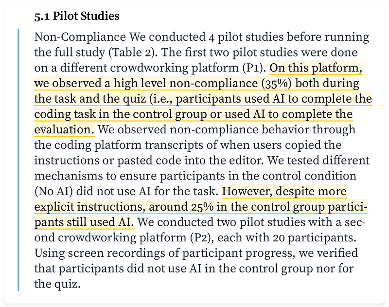 Pilot Studies from the Anthropic Paper