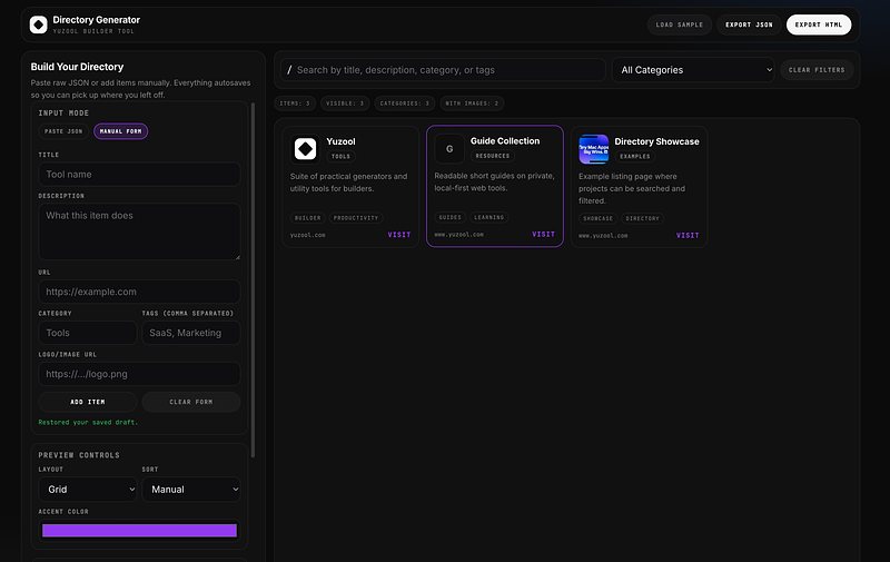 Directory Generator