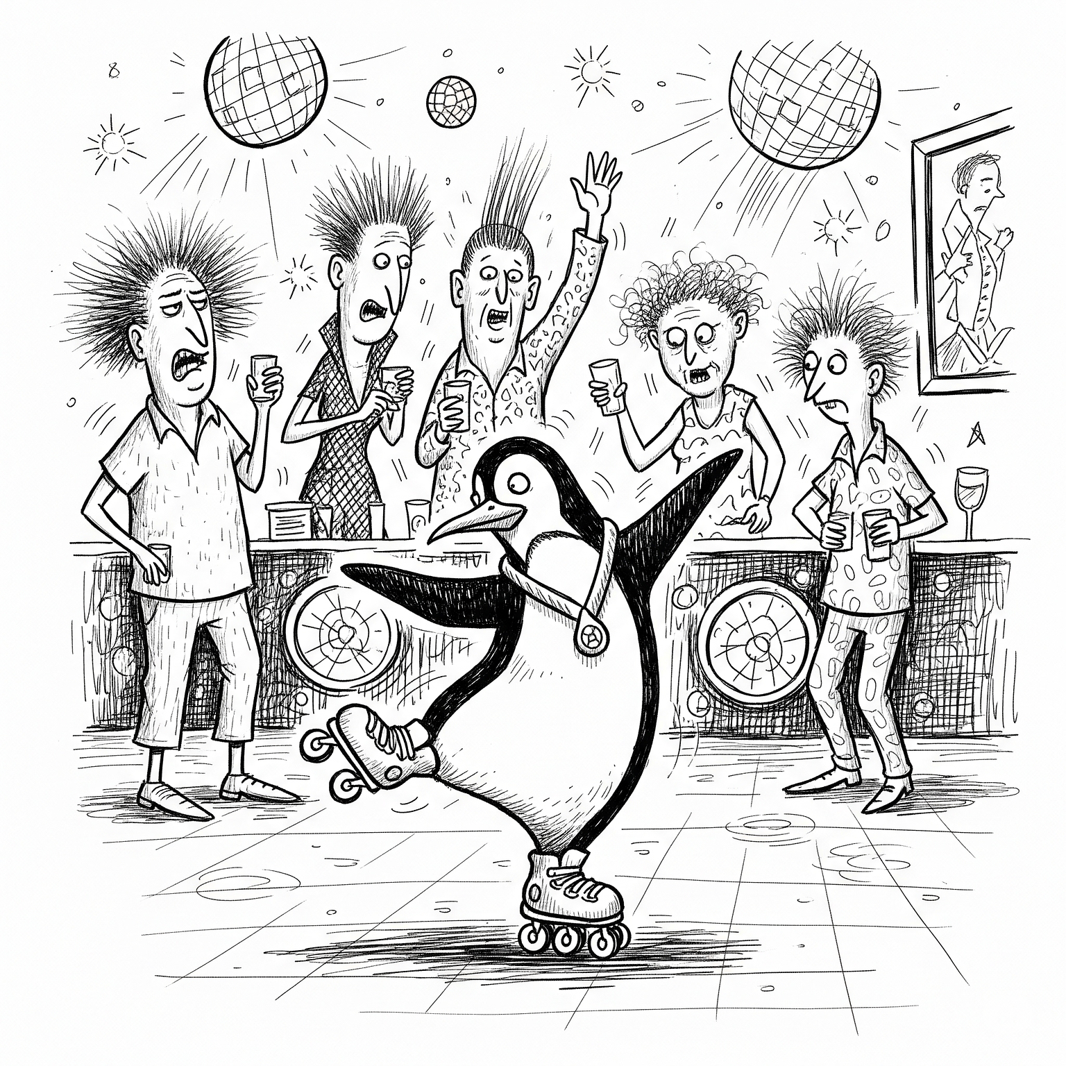 The penguin. In a dance-off