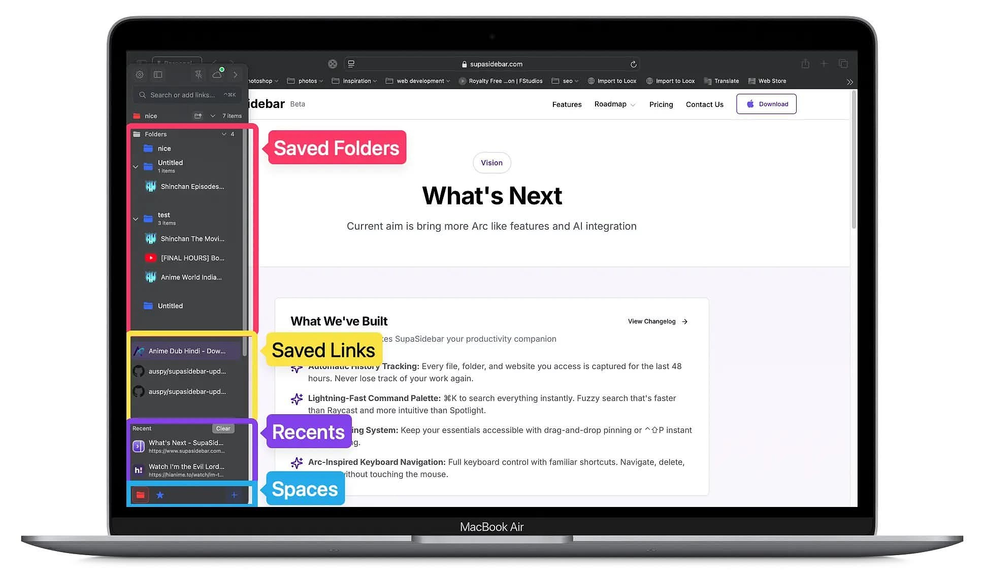 SupaSidebar in Action