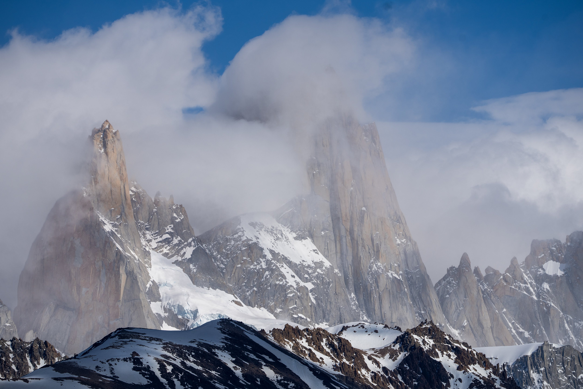 Aguja Poincenot and Fitzroy 