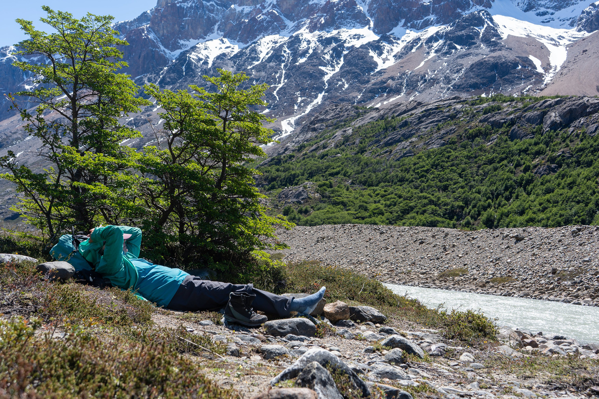 Kiersten relaxing back at the refuge