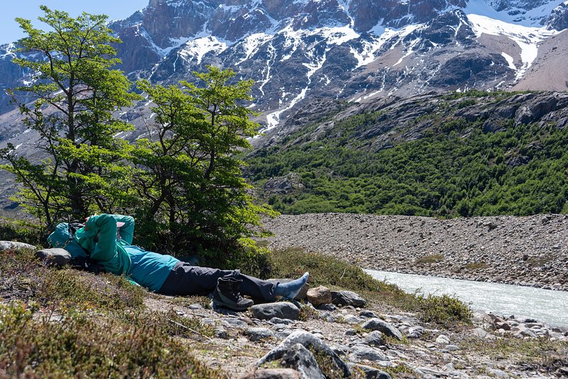 Kiersten relaxing back at the refuge