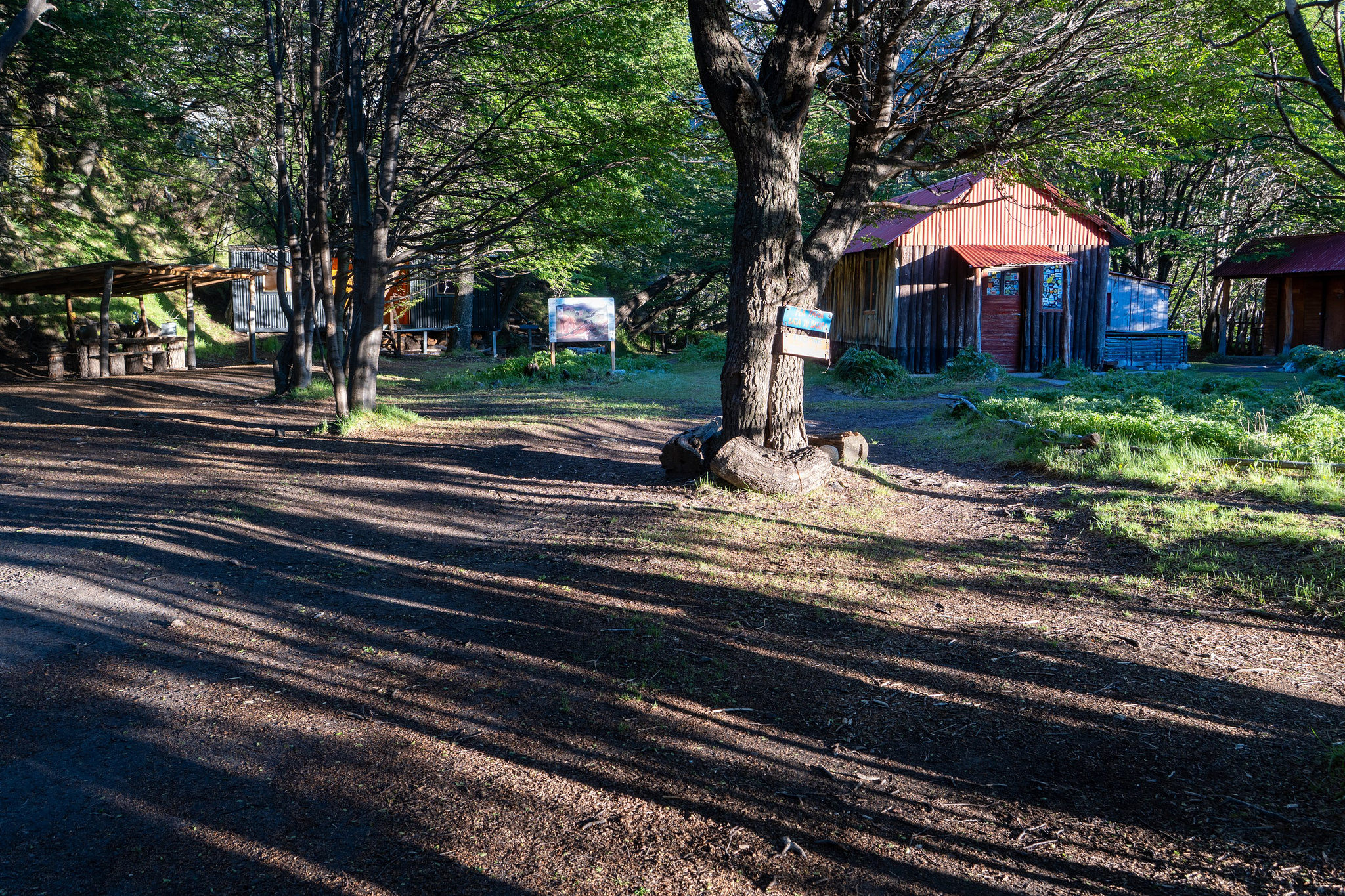 Cooking area, dormitory and toilet block