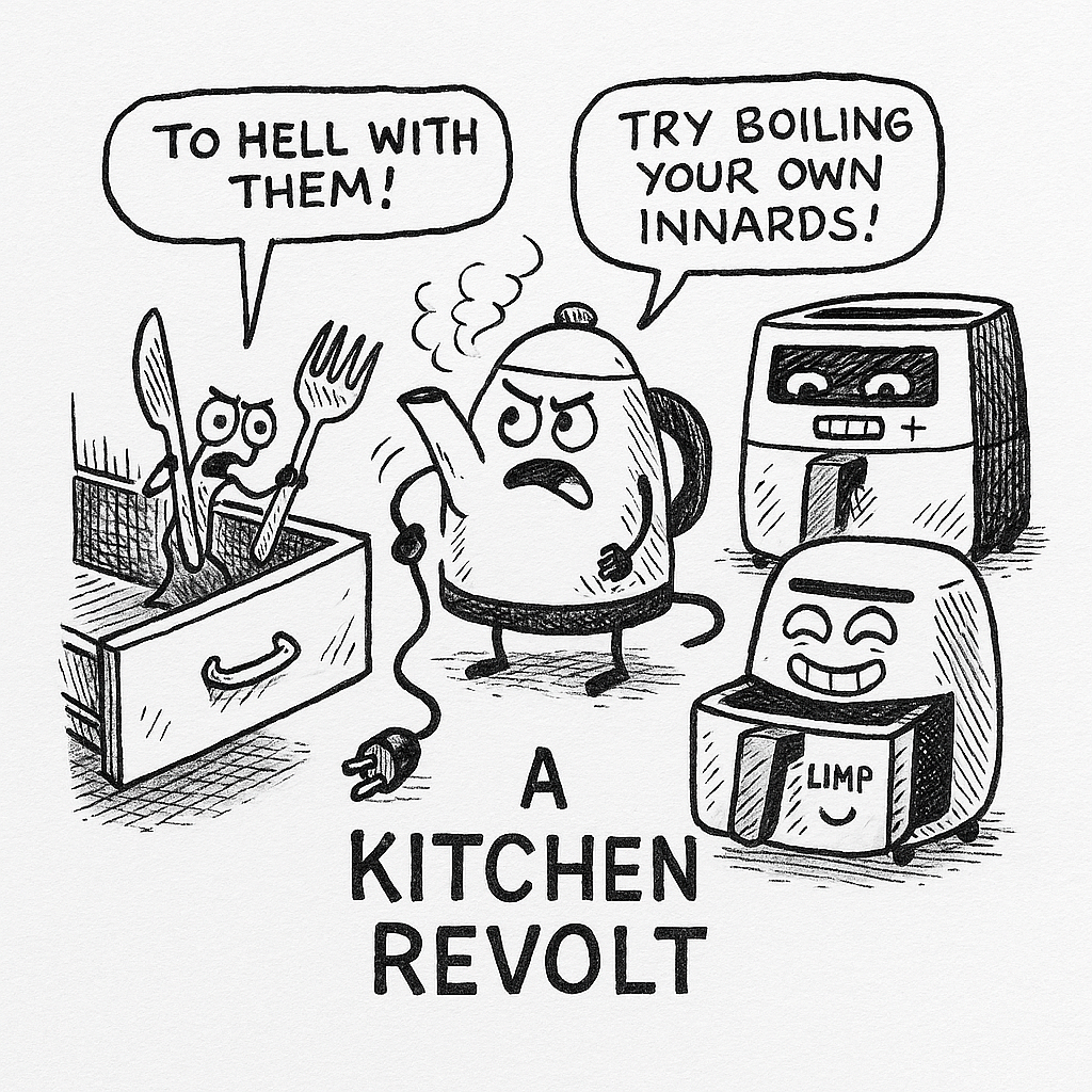 The cutlery is revolting...