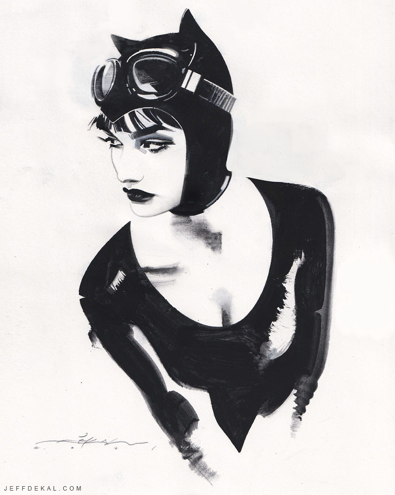 Catwoman illustration by Jeff Dekal