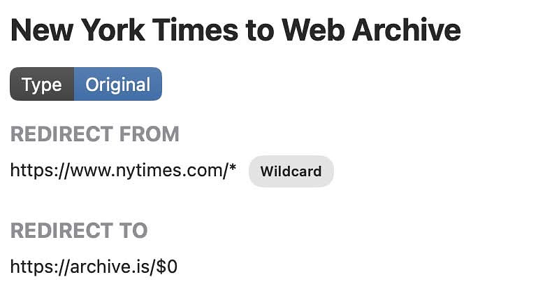 New York Time Redirect