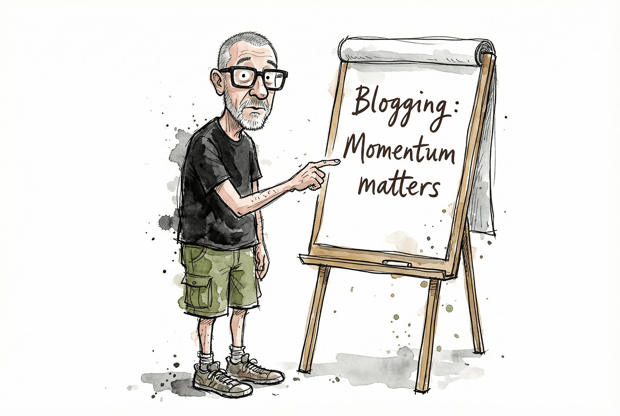 Blogging, momentum matters