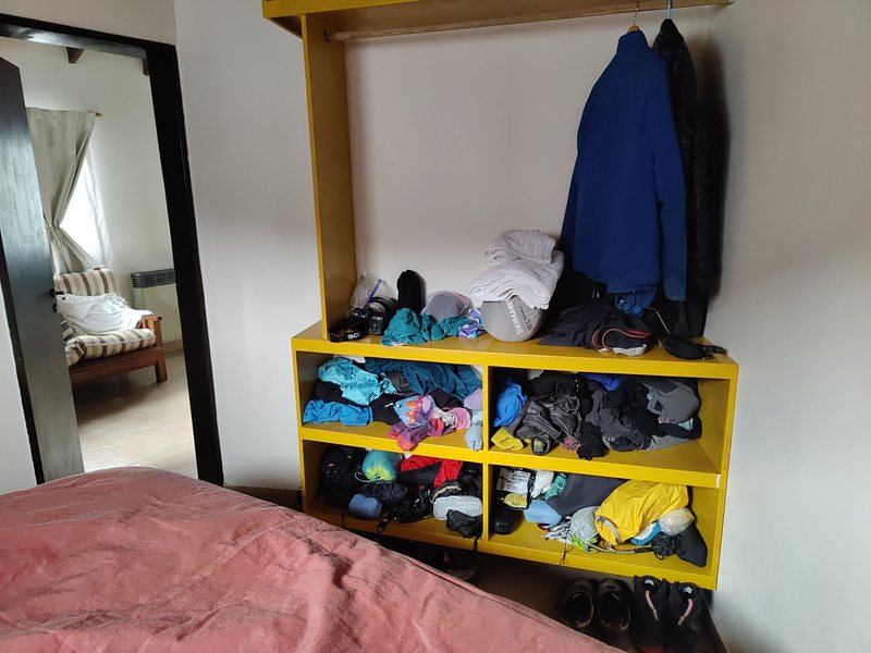 Mountain gear storage