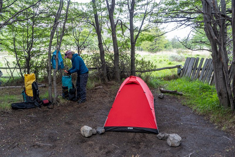 Camping in the woods, Piedra del Fraile