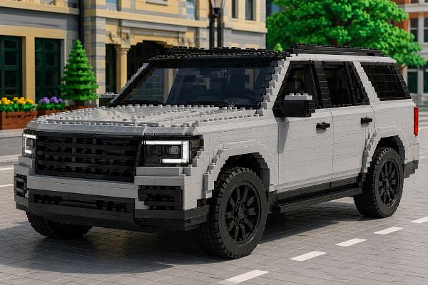 suv designed with legos