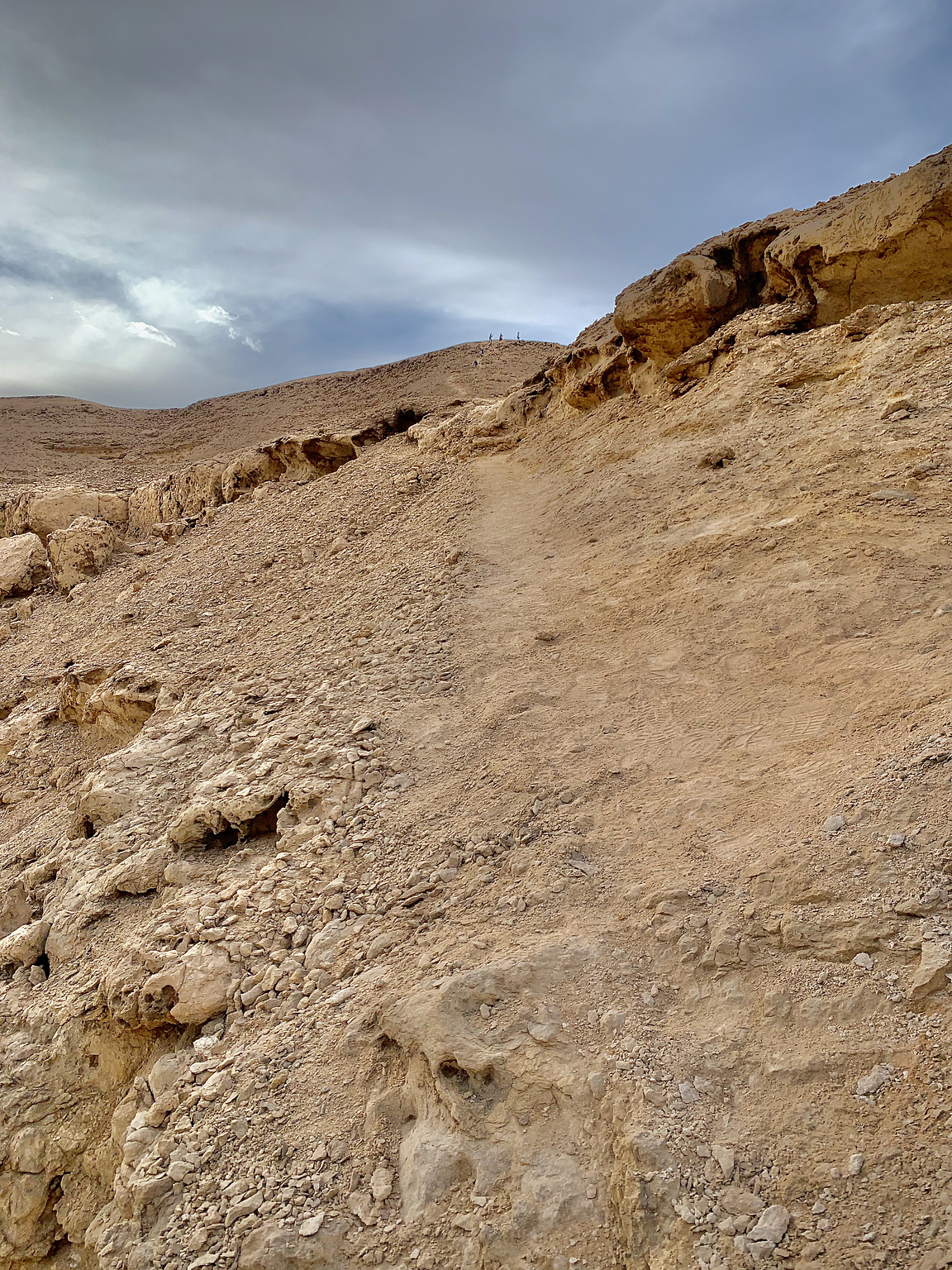 The terrain is very sandy and full of gravel!