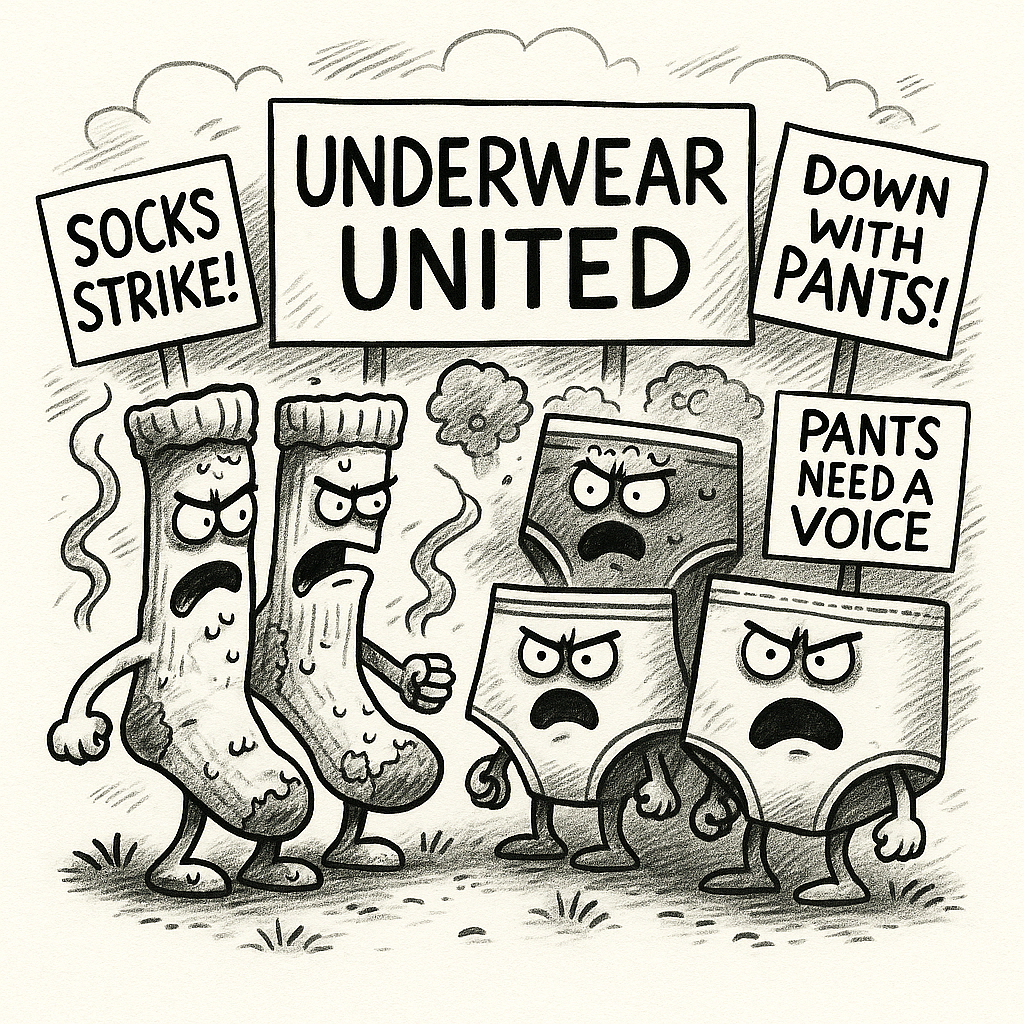Pants and socks
