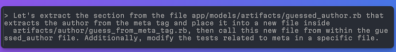 Prompt used for Claude Code