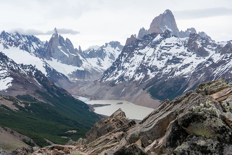 Cerro Torre, Laguna Torre and Mt FitzRoy