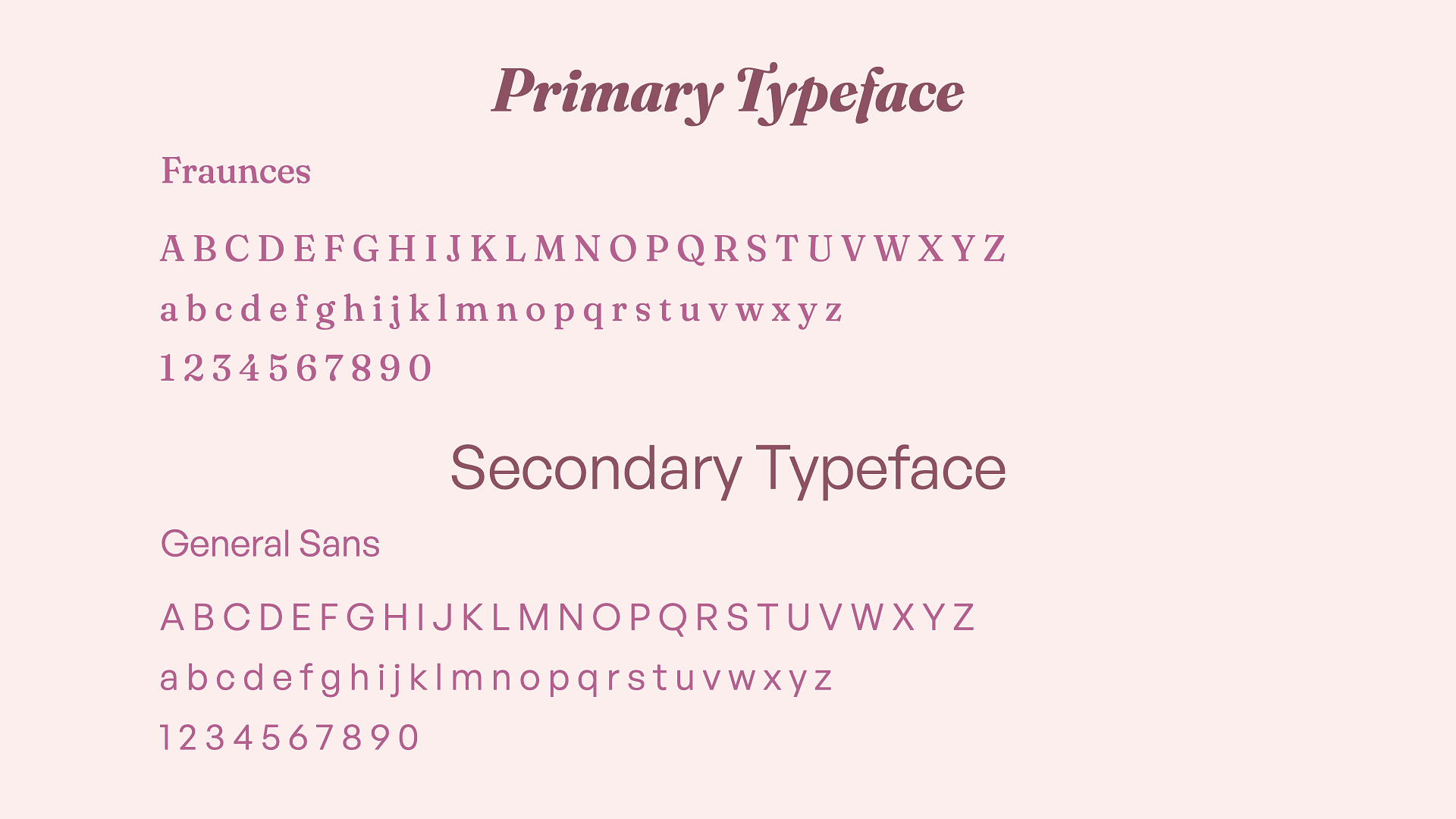 Typography Choice for Alison Cosmetics