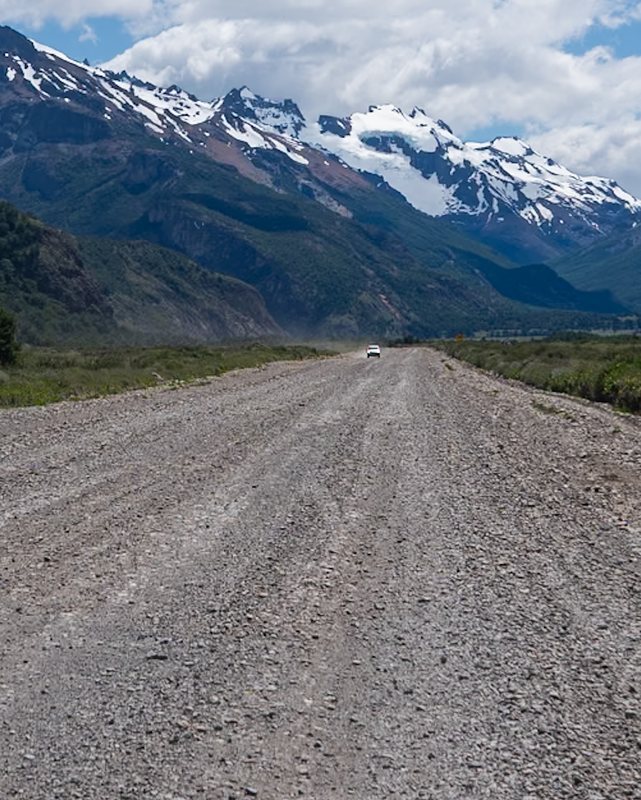 The windy dirt road 