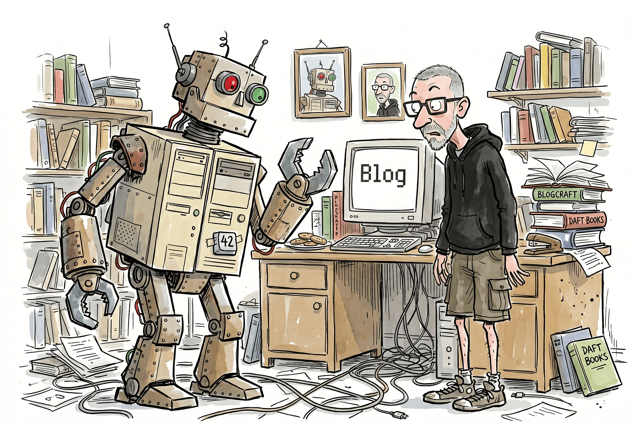 Me, Sprocket and the blog