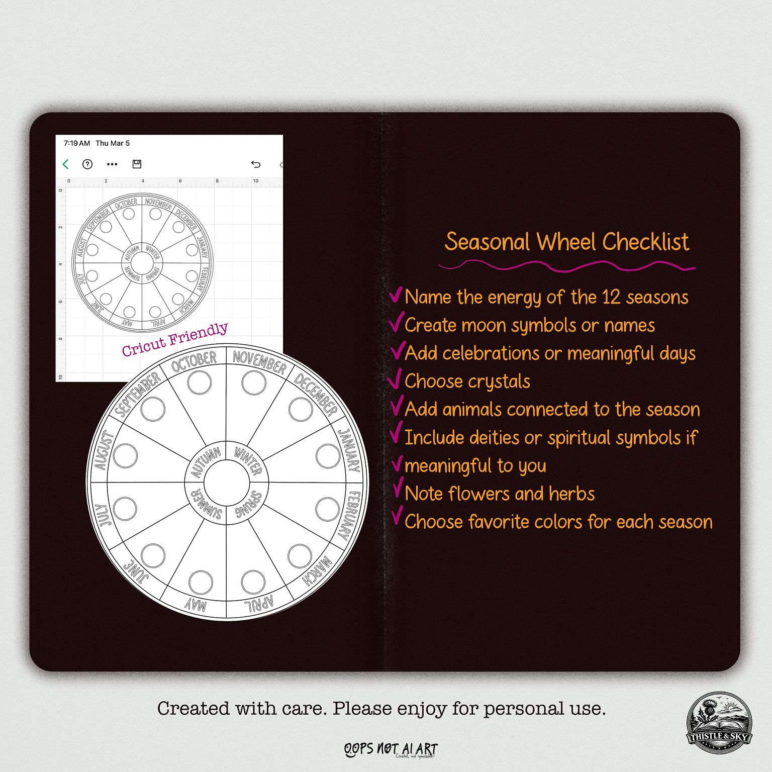 Seasons Wheel Template