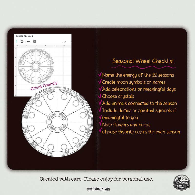 Seasons Wheel Template
