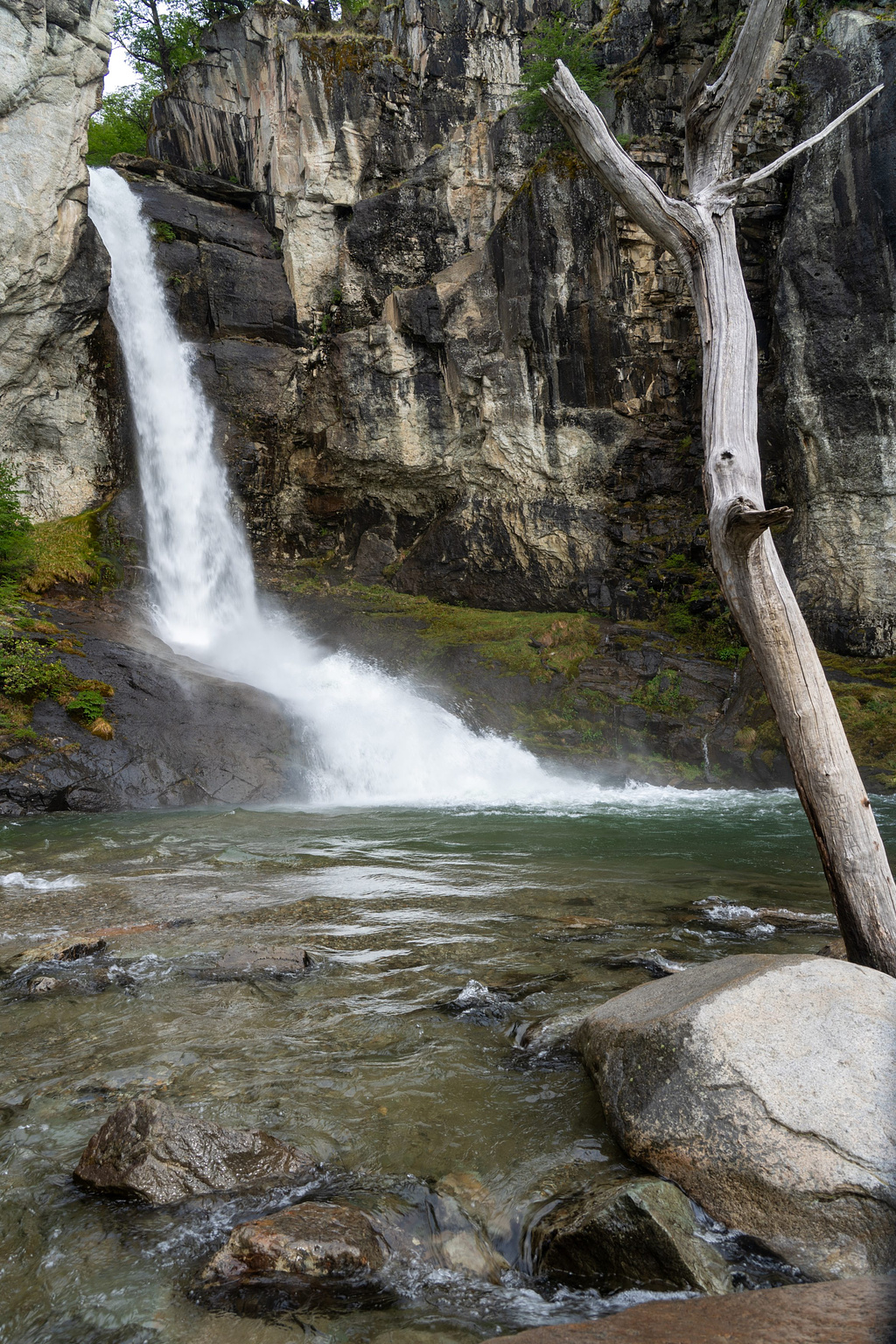 Waterfall and river Chorillo del Salto
