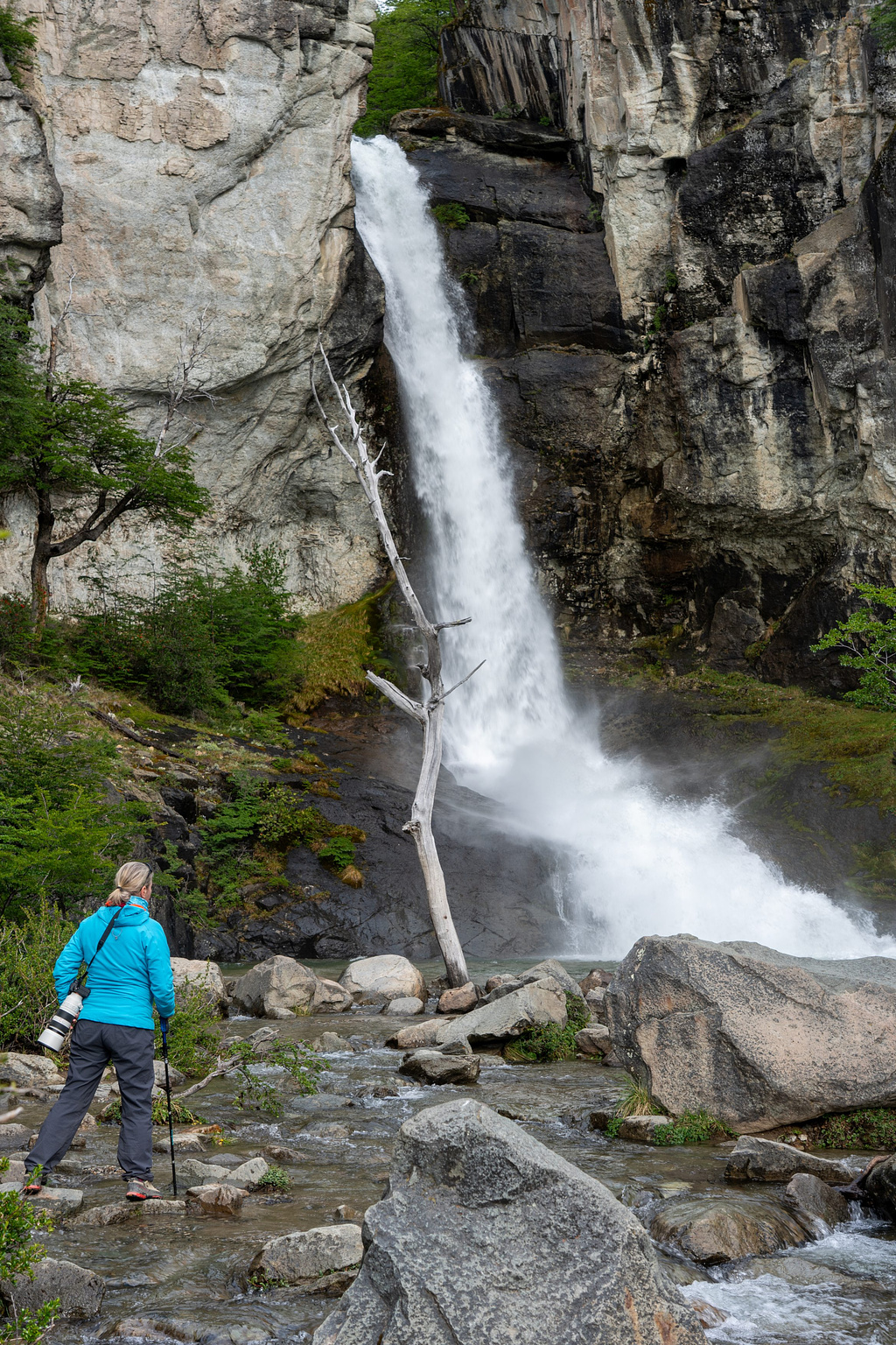 Waterfall and river Chorillo del Salto
