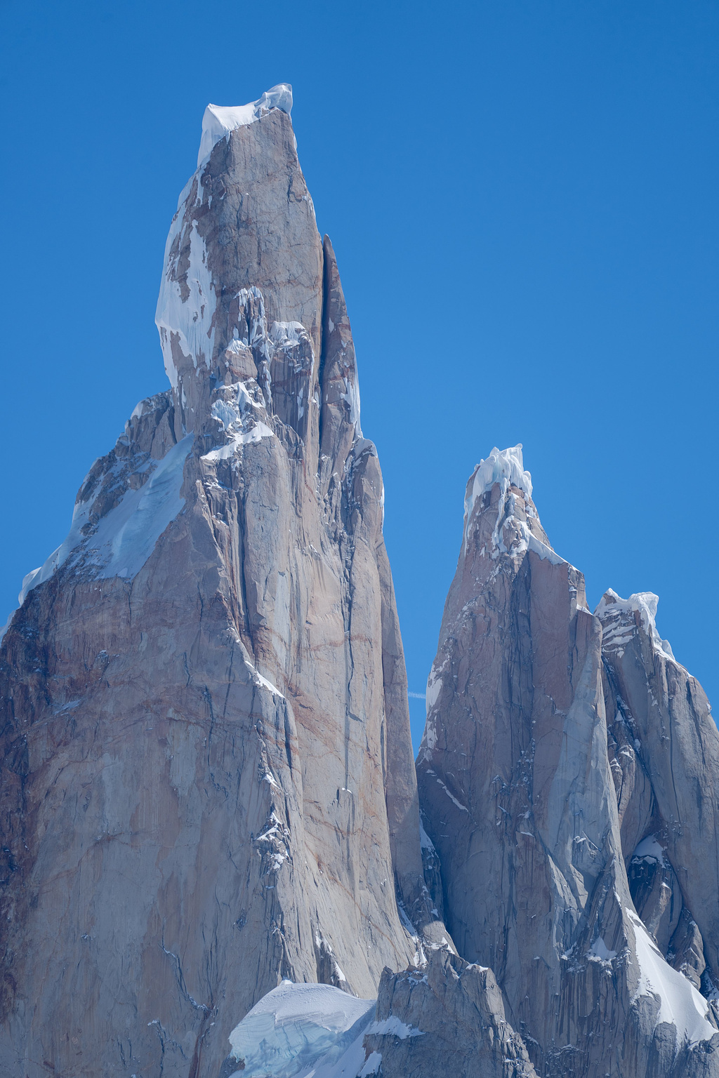 Summit headwall of Cerro Torre