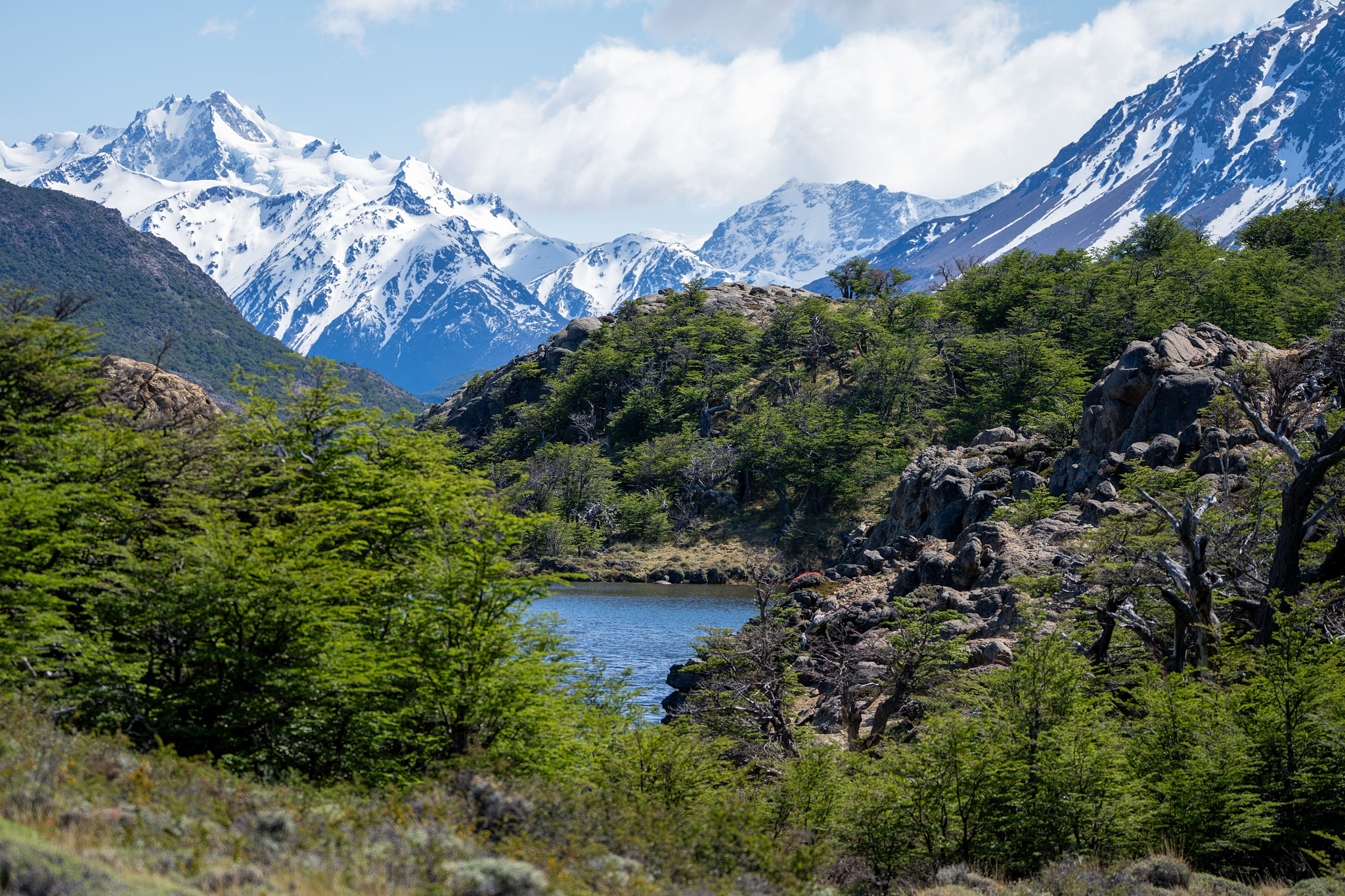 View back to the most northerly lake