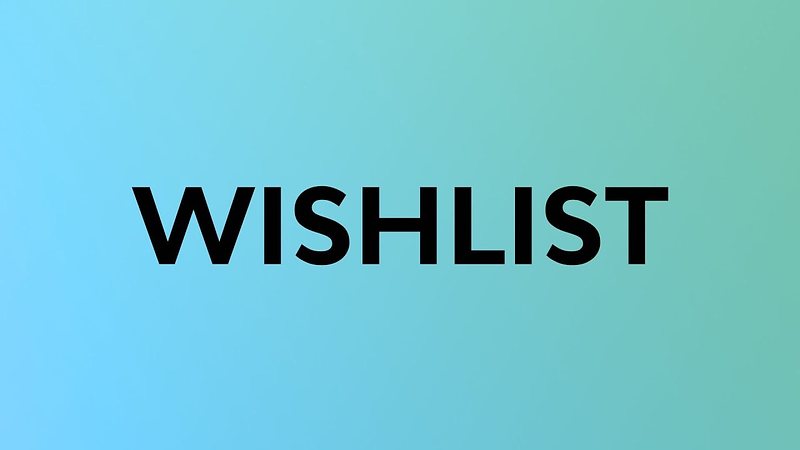 My App Wishlist