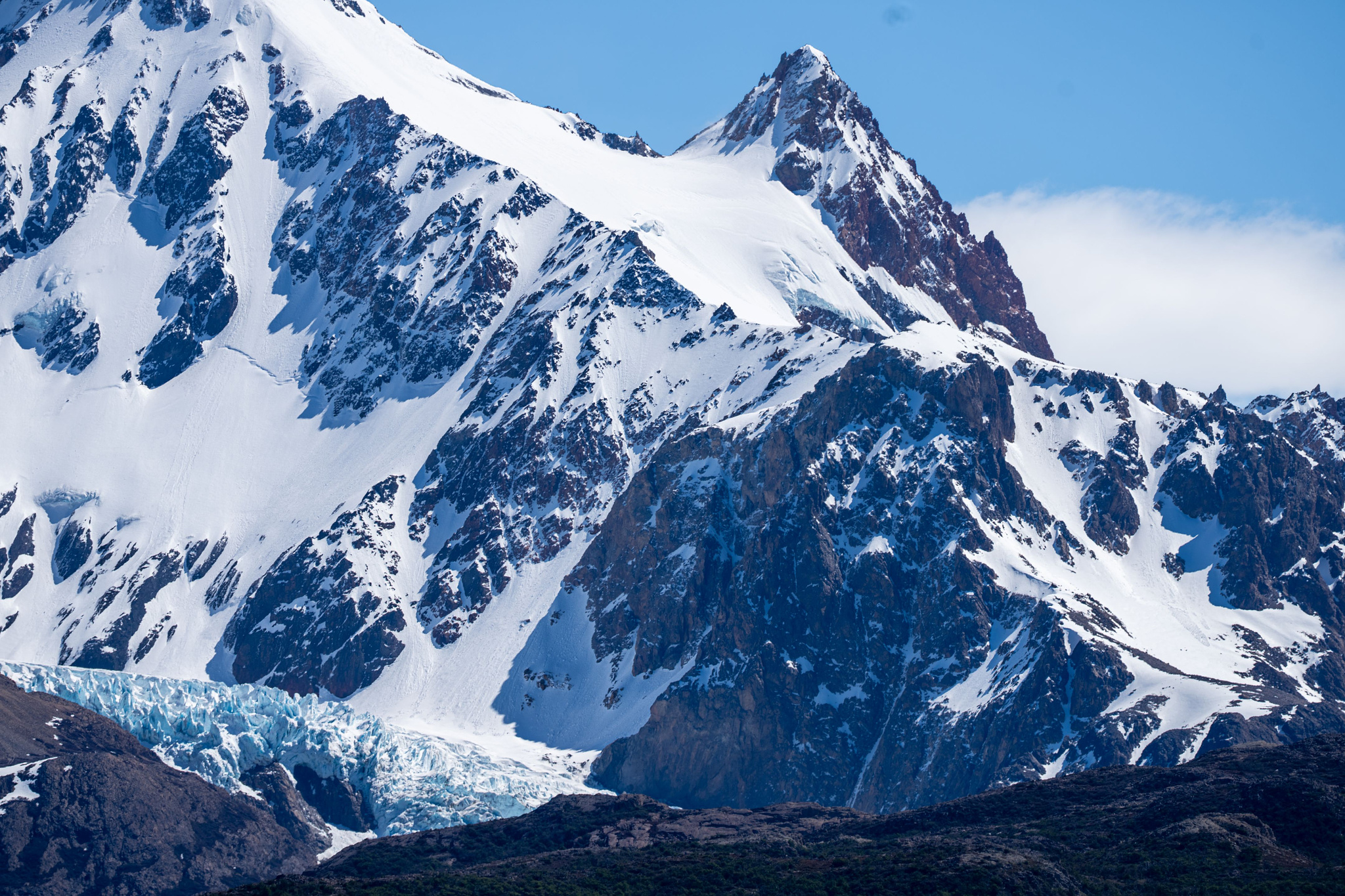 Glacier Piedras Blancas and Cerro Electrico