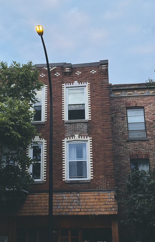 Another typical architectural style example that you'll find in Montreal. These buildings were typically built circa 1930.