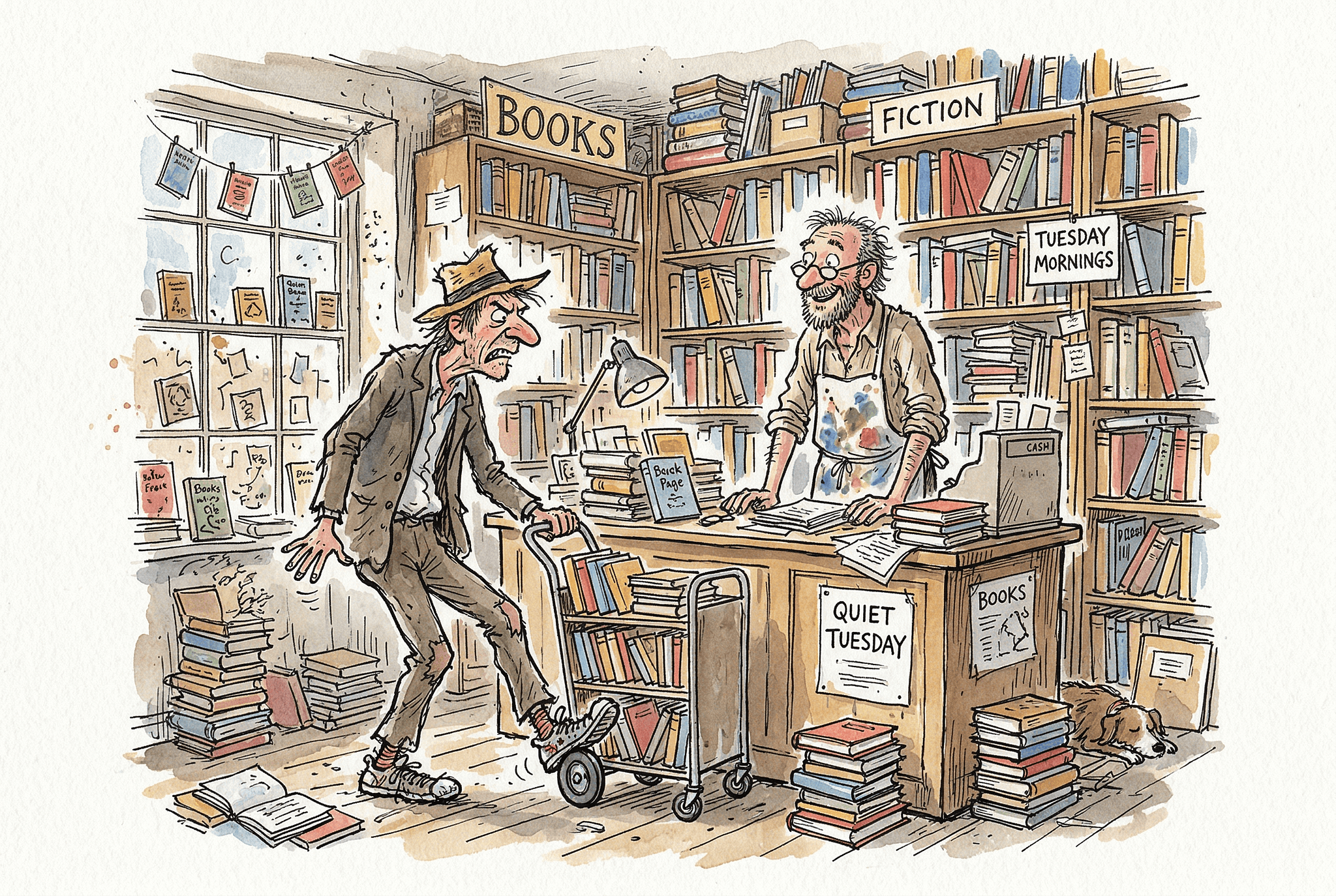 The nutter trying to return a thought