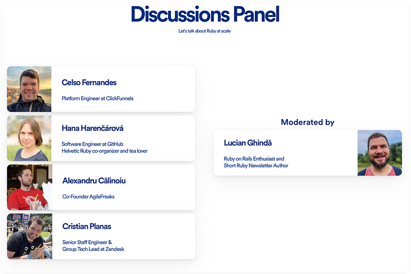 Ruby at Scale - Panel details