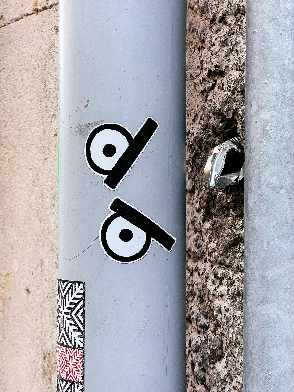 Angry eyes sticker. 