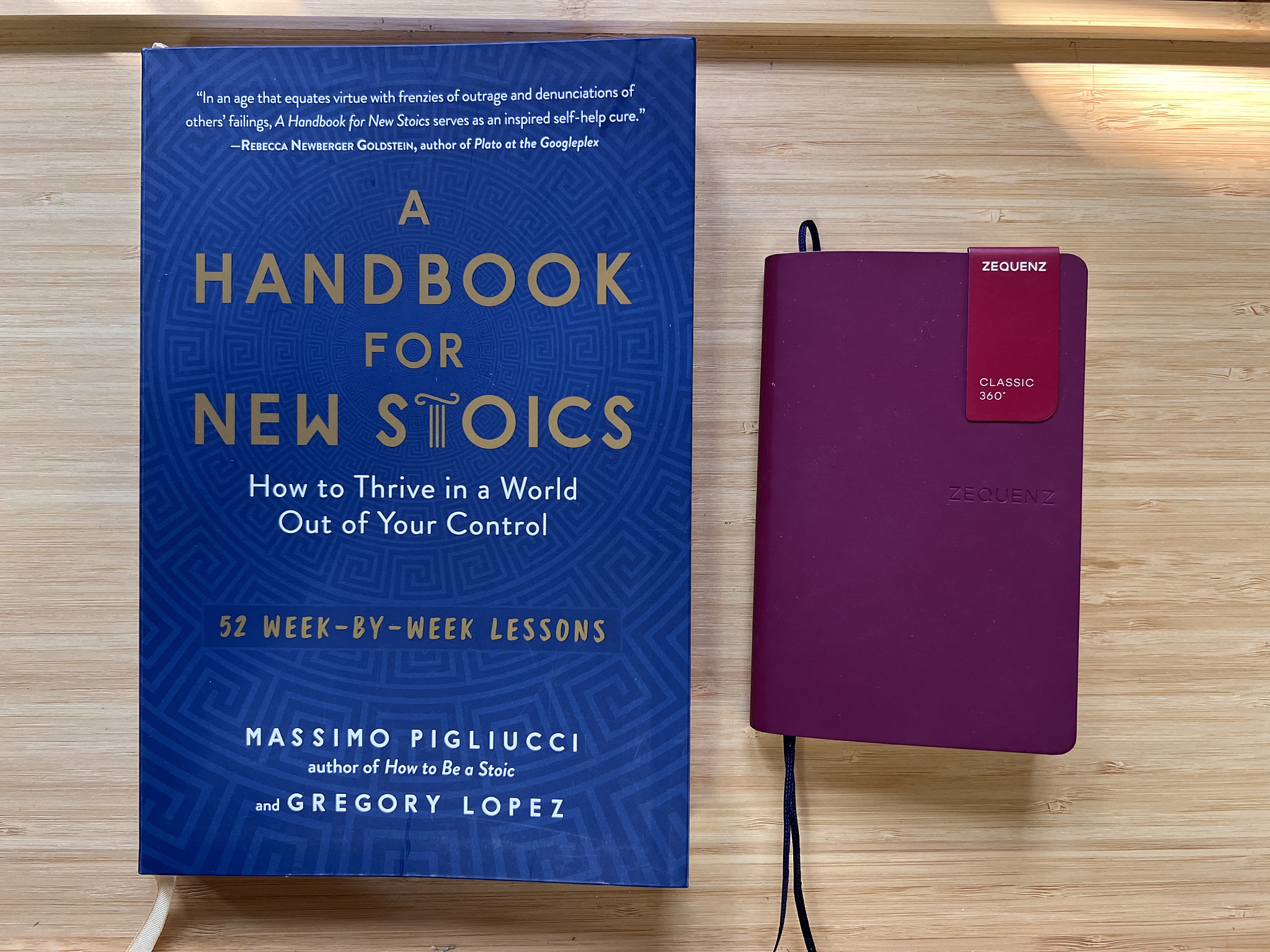 My Stoic Journal alongside the book