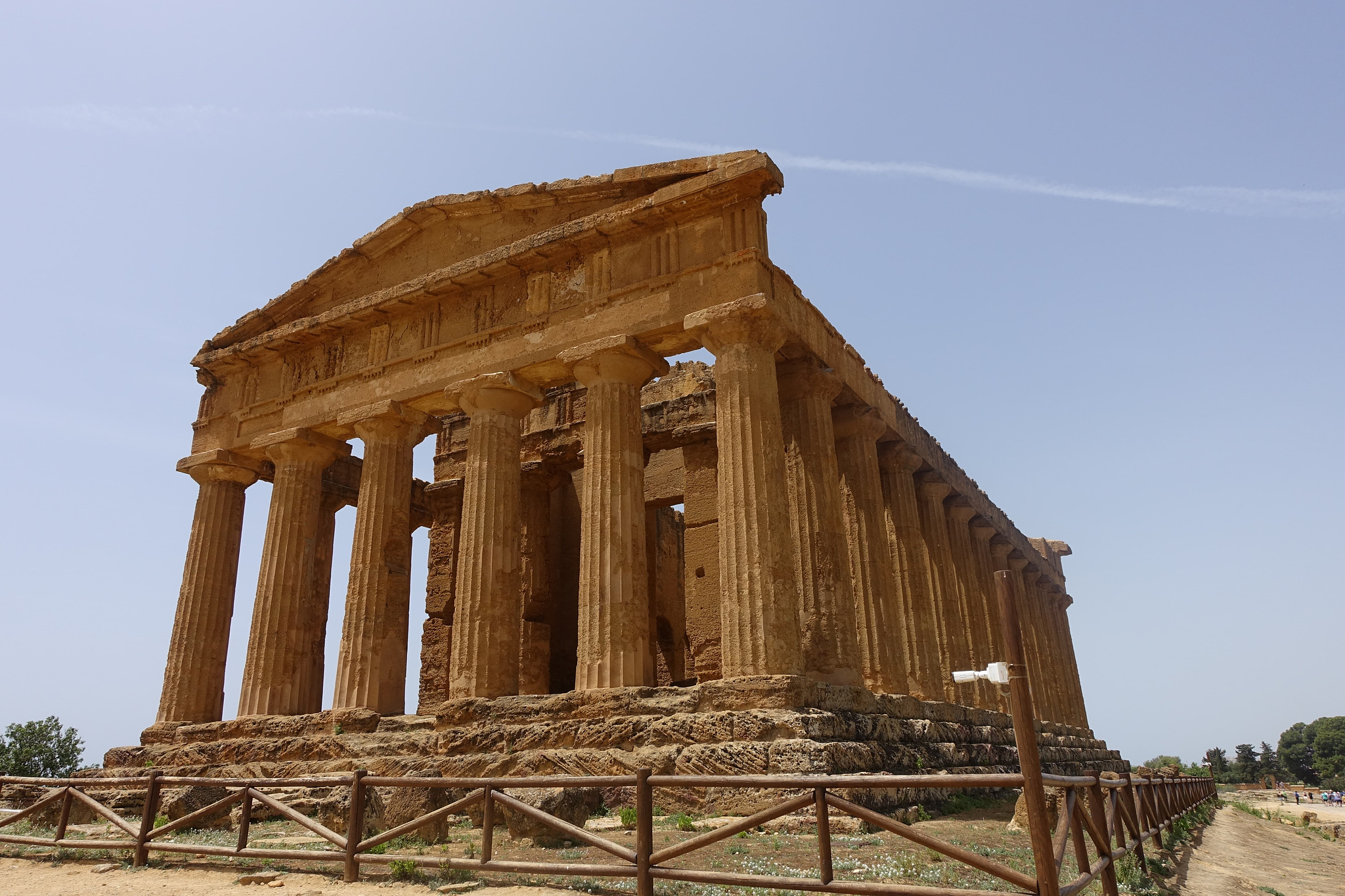 een Griekse tempel die er nog goed uitziet