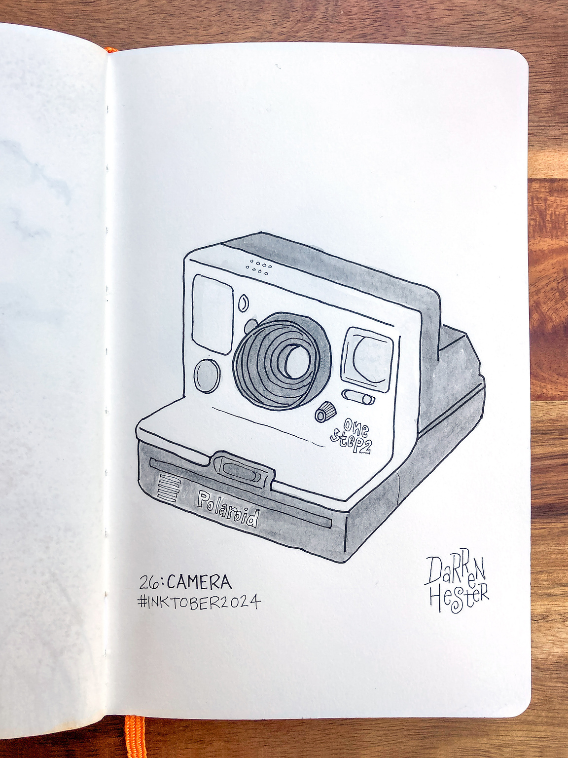 Sketch for Inktober 2024 prompt "Camera."