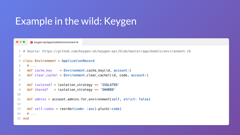 Keygen API code sample