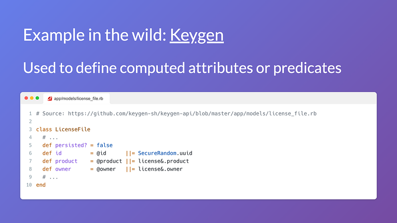 Keygen API code sample