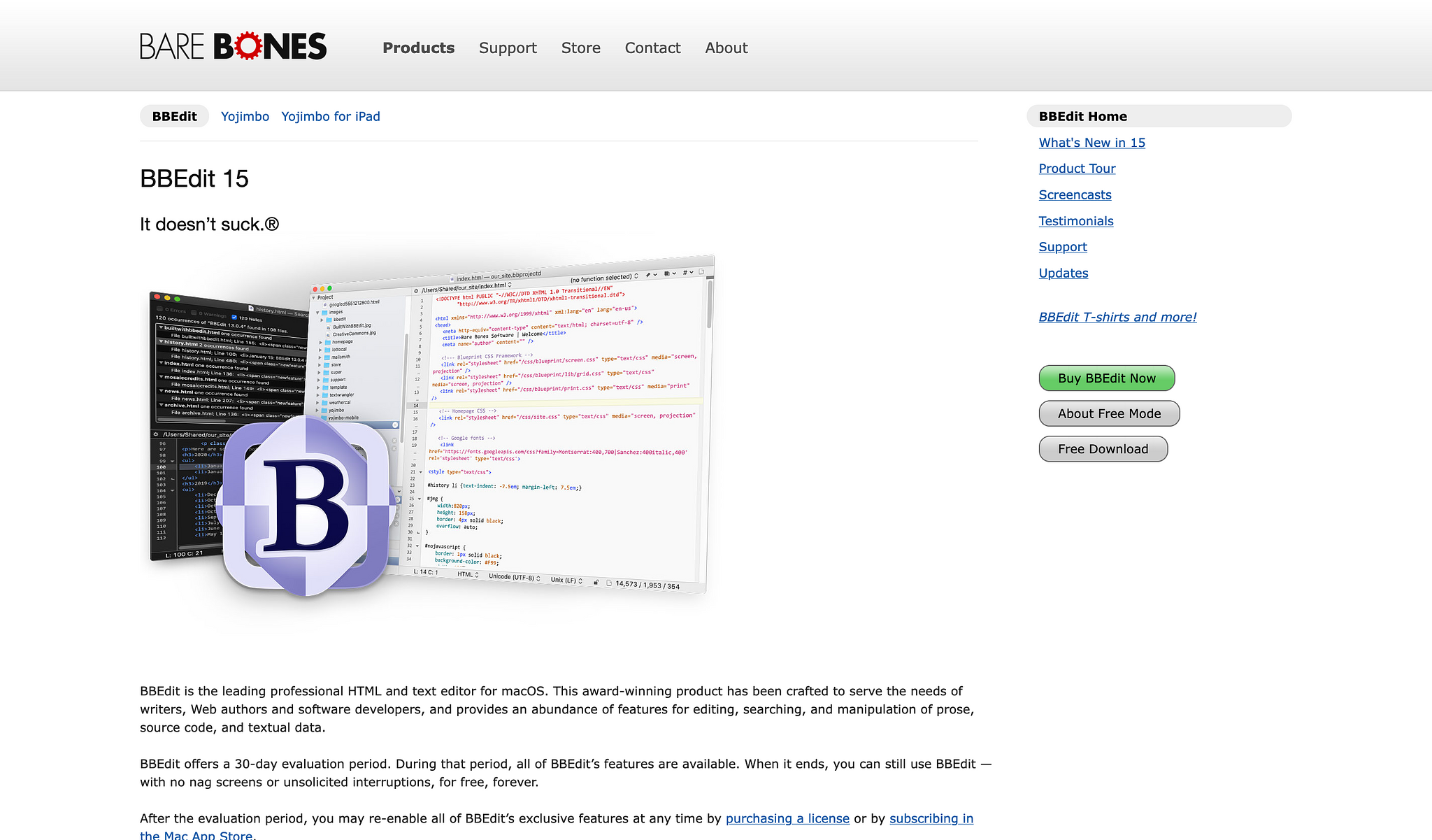 BBEdit Homepage Screenshot (2024-07-30)