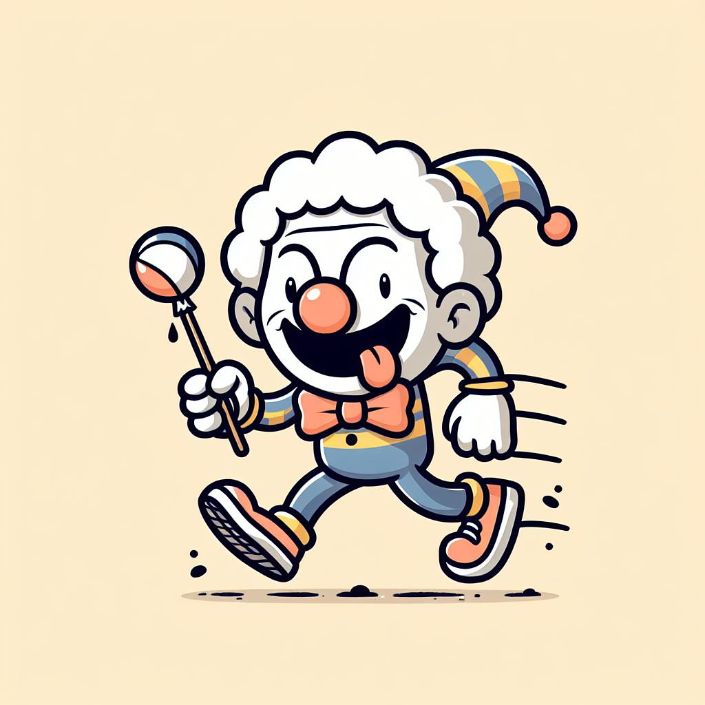 A smiling clown for April Fool's Day