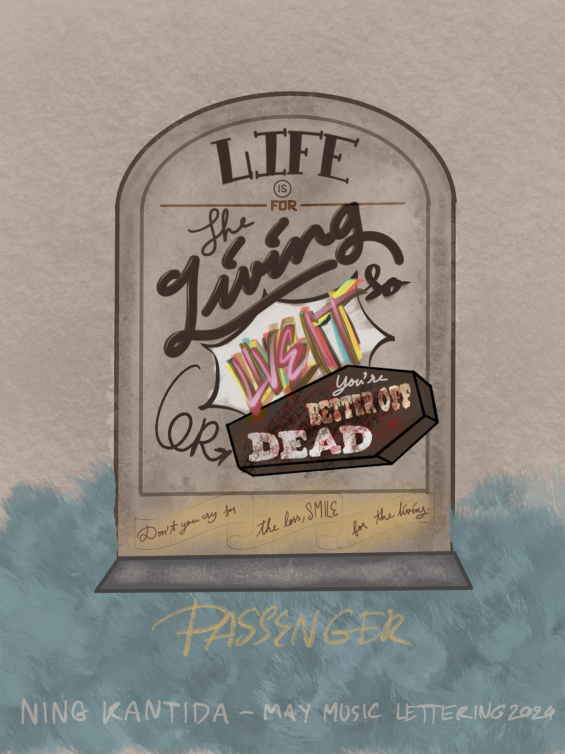 My Lettering Design for Life's For The Living by Passenger