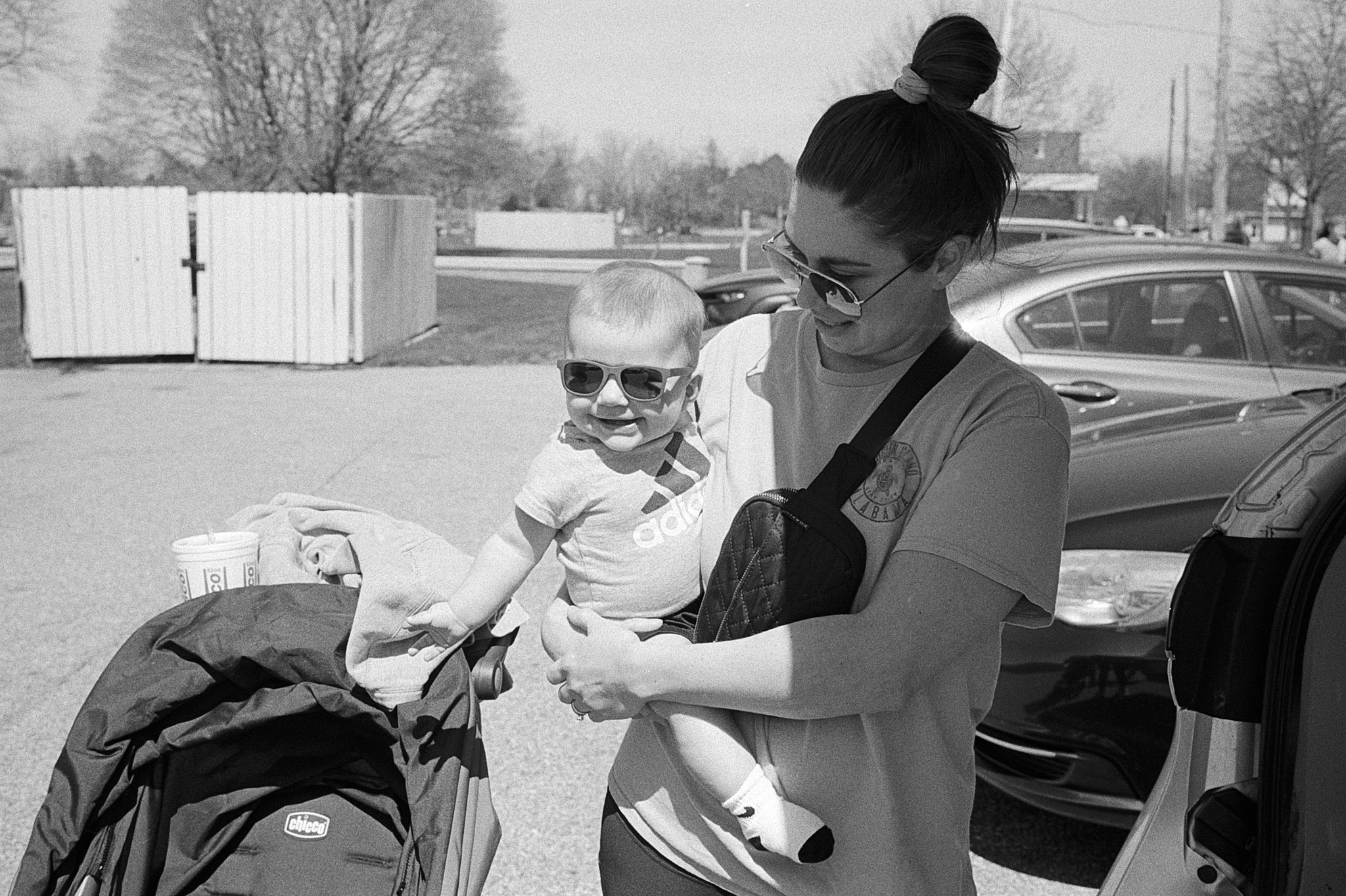 My Grandson and Daughter heading to the lake