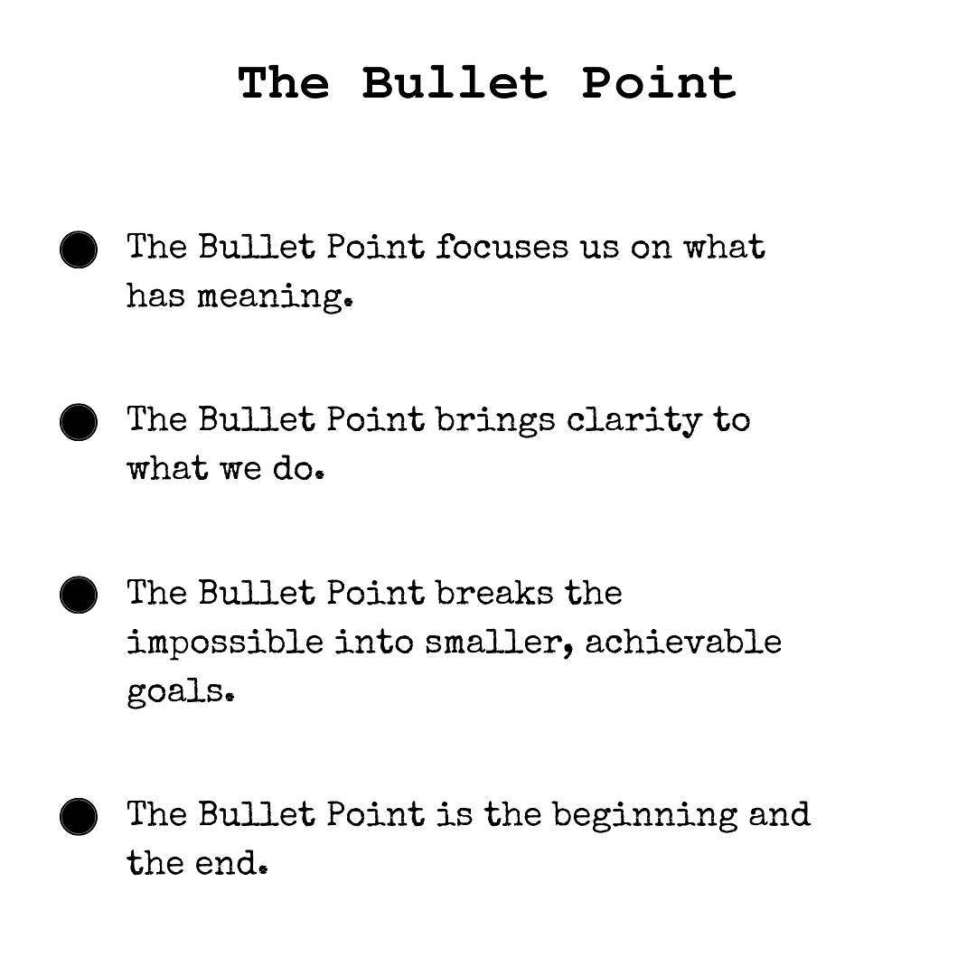 The Bullet Point