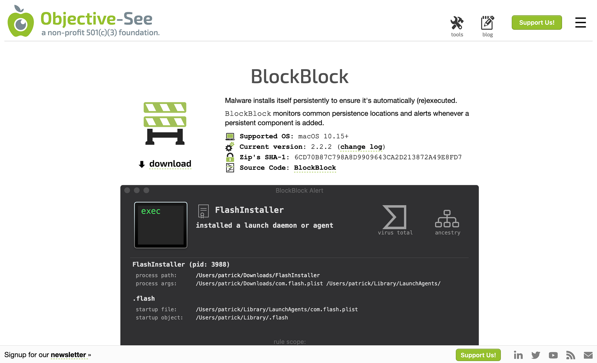 BlockBlock Homepage Screenshot (2024-05-27)