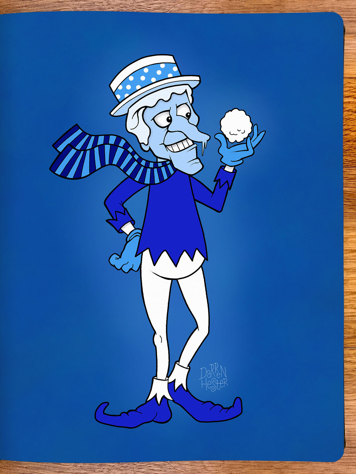 Snow Miser from the Rankin/Bass-produced 1974 stop-motion animated Christmas special The Year Without a Santa Claus.﻿