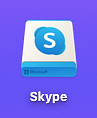 skype mounted DMG icon