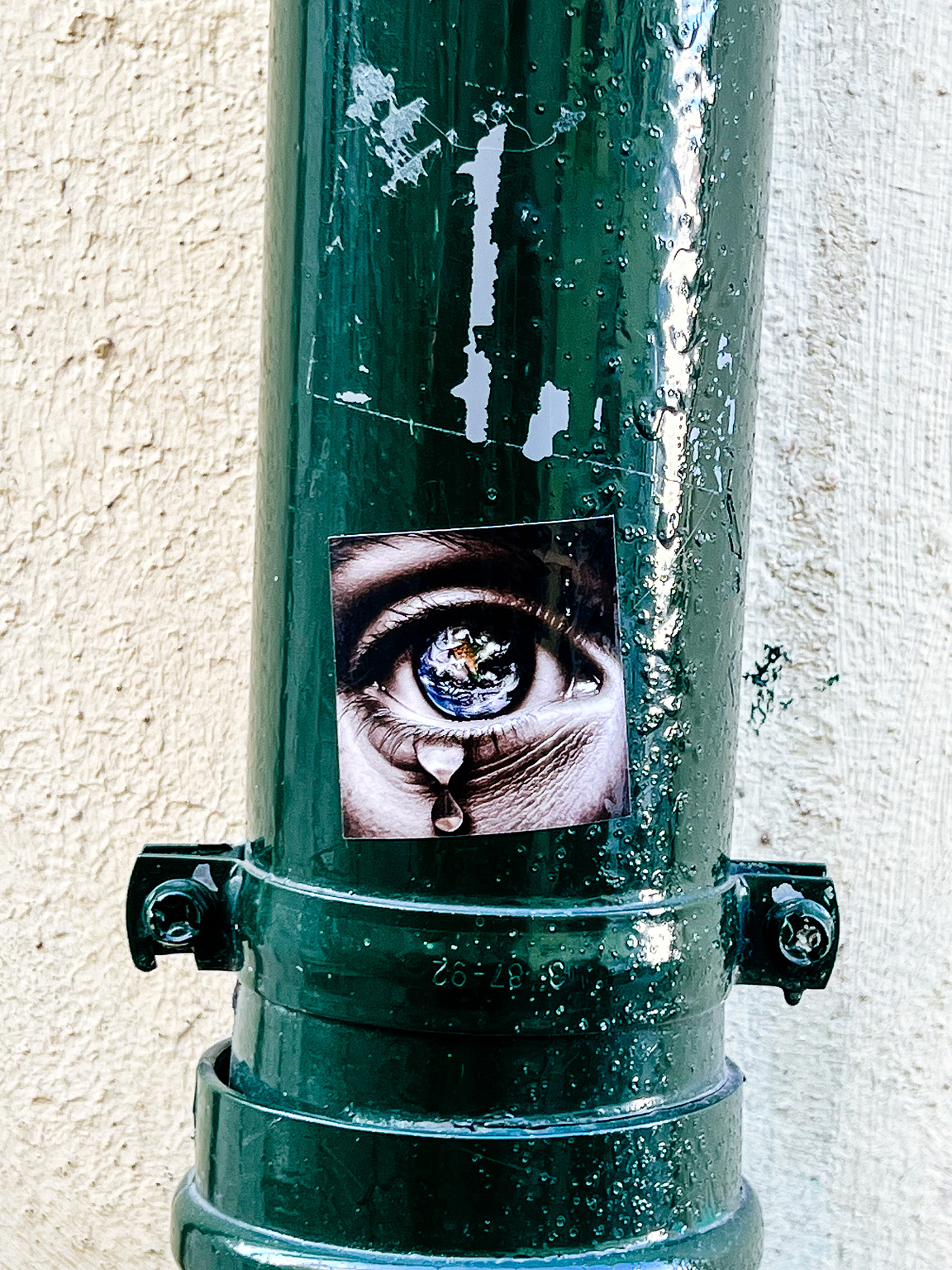 A crying eye. 